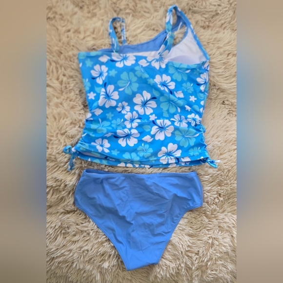 Girls Tankini Swimsuit Floral Print #881 NWOT - Picture 3 of 11